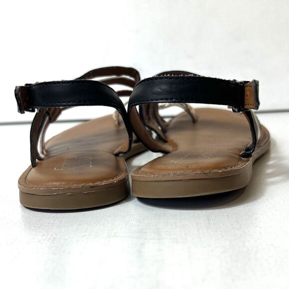 Franco Sarto Summer Sandals Synthetic Womens Sz 8.5M Sling Back Toe Ring Strappy - Picture 9 of 10
